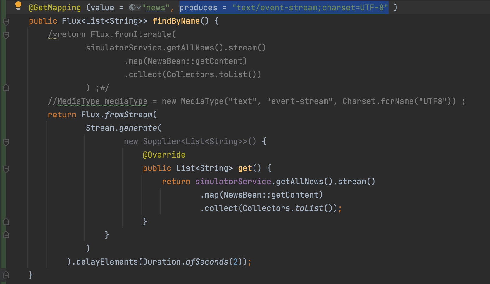 Spring Use flux to response garbled code