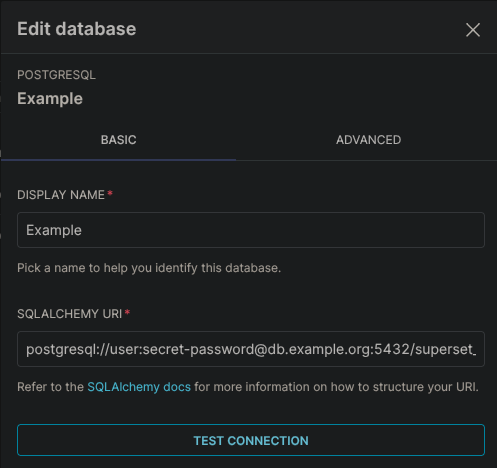 Apache Superset superset import_datasources does not encrypt DB password