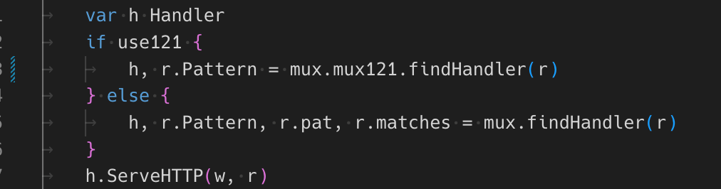 Golang net/http: expose matched pattern in Request