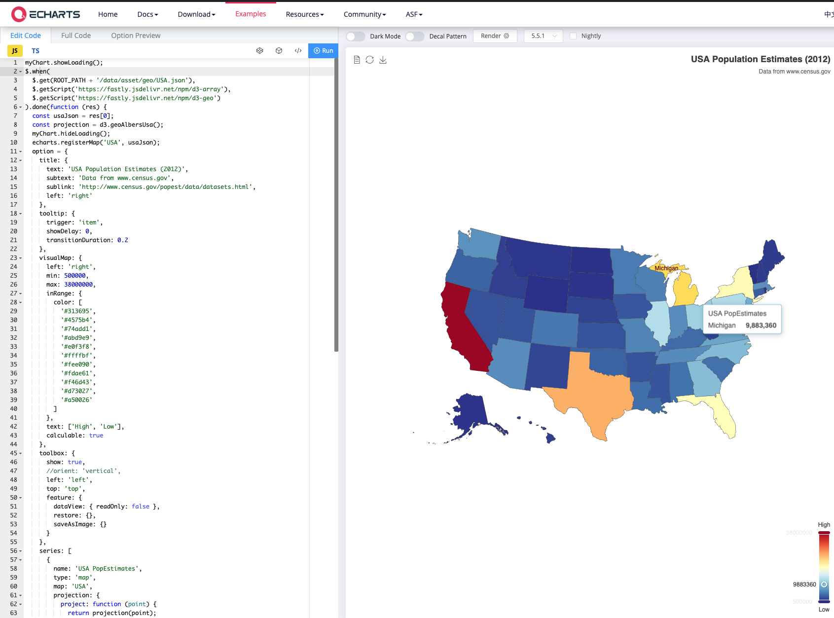 Apache Superset Incorrect Michigan State in Country Map