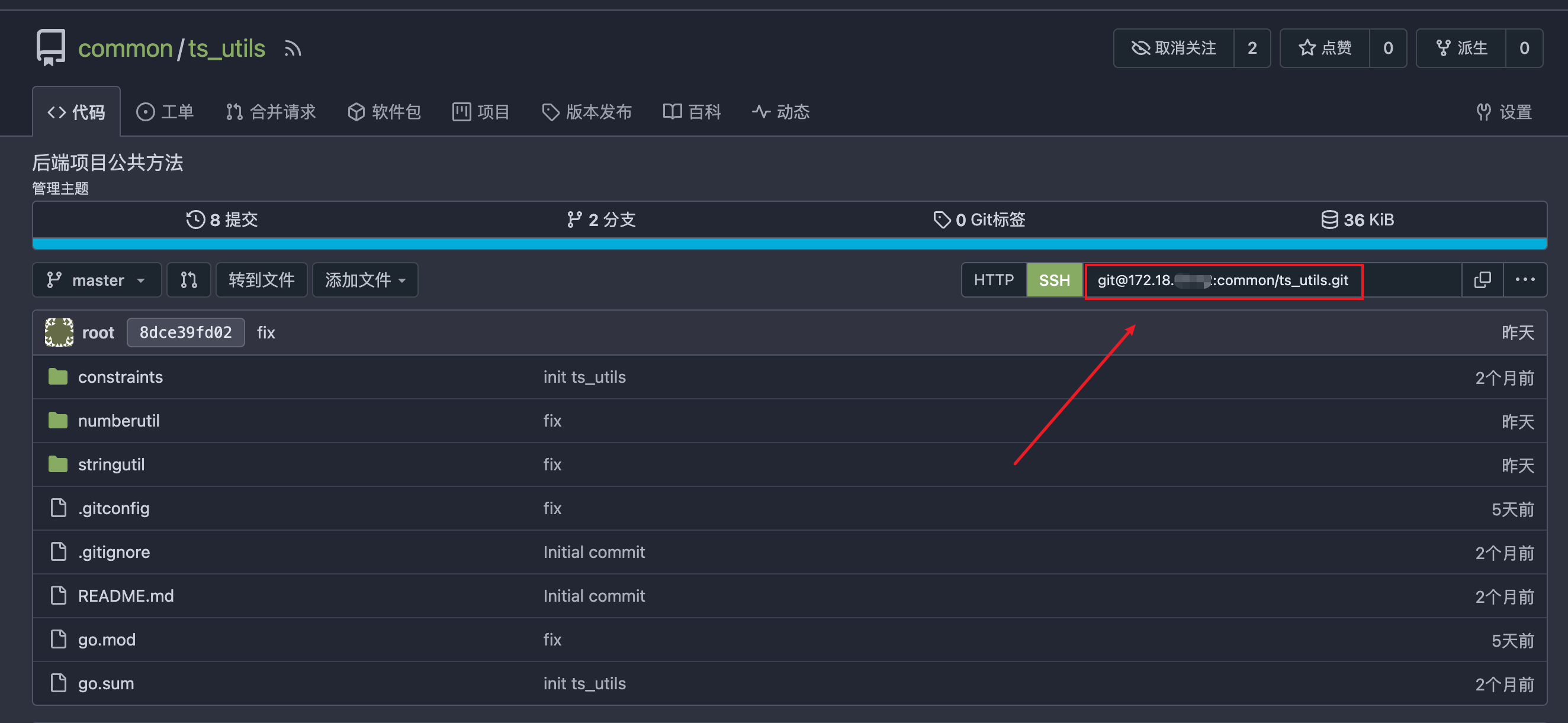 Golang Get error when I use go get command with private package 