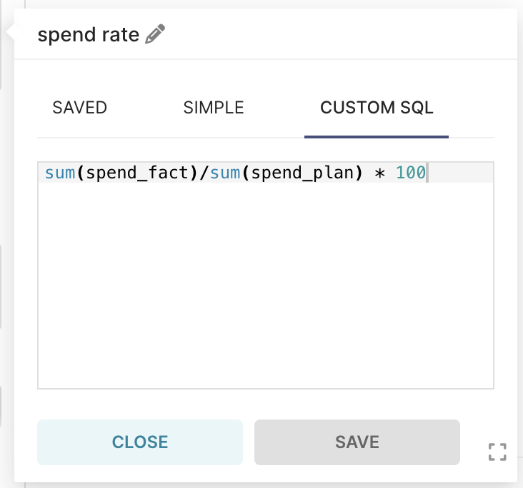 Apache Superset TOTALS incorrect for non-additive metric in pivot table