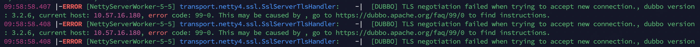 Apache Dubbo [Bug] The sample code dubbo samples SSL on the official website cannot pass one-way authentication, but can be executed normally with two-way authentication configuration