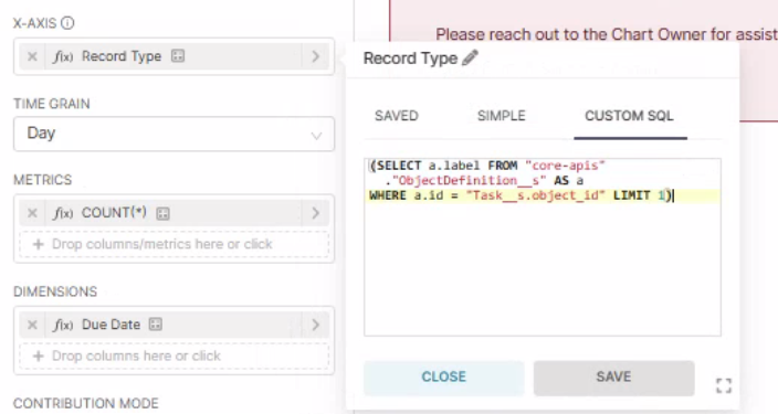 Apache Superset Get “Column Not Found” Error while no matched data from the virtual dataset 