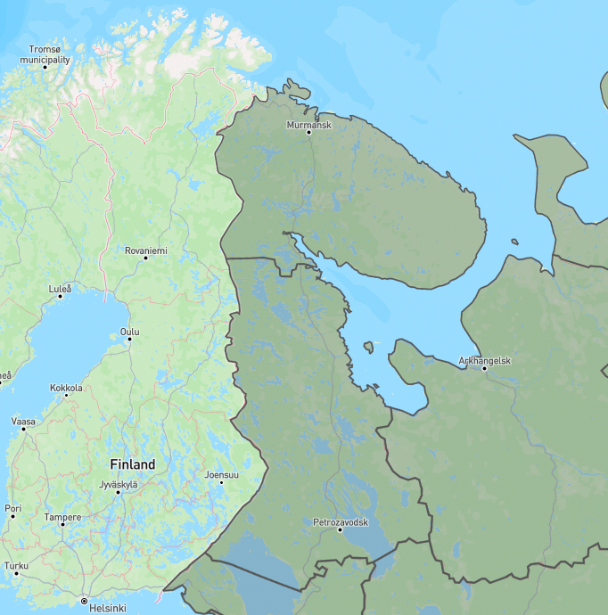 Apache Superset legacy-plugin-chart-country-map on the map of Russia Karelia is located on the territory of the Murmansk region