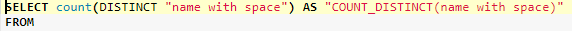 Apache Superset When creating a metric, CUSTOM SQL does not use quotation marks even though they are sometimes necessary