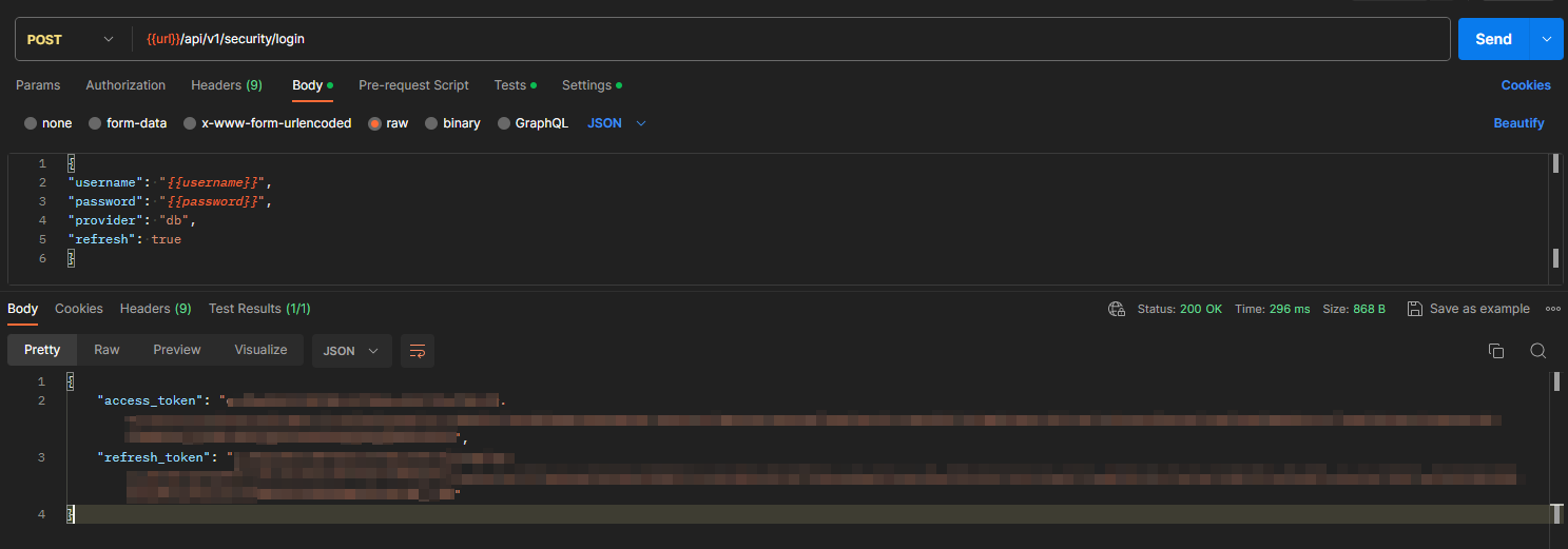 Apache Superset API 