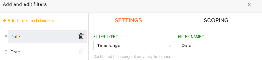Apache Superset The end date on the filter panel of the dashboard is failing to capture the current data.