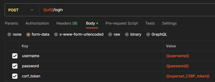 Apache Superset API 