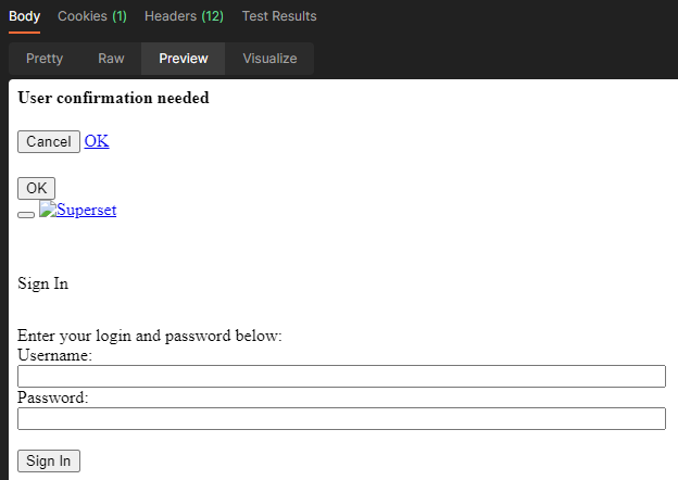 Apache Superset API 