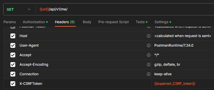 Apache Superset API 