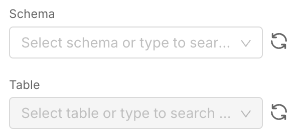 Apache Superset It is impossible to select table without selecting schema in 
