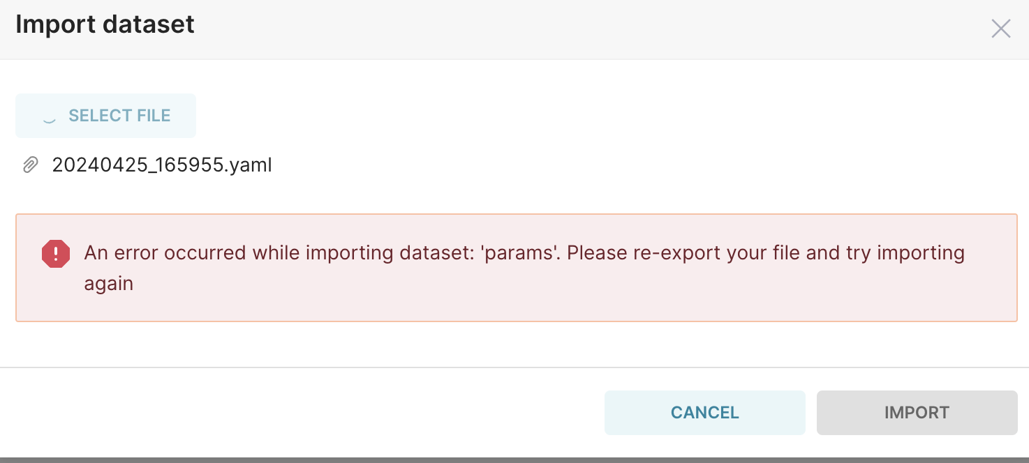 Apache Superset Import is not working: An error occurred while importing dashboard: Import dashboard failed for an unknown reason