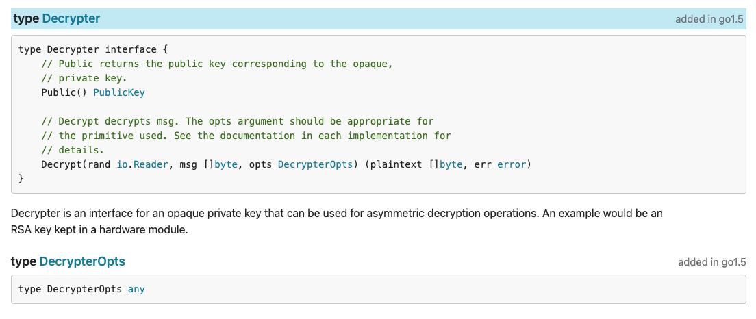Golang x/pkgsite: standard lib symbol available version does not have same behavior across packages