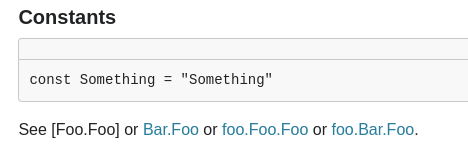 Golang go/doc, x/pkgsite/cmd/pkgsite: doc links not working for interface methods in scope