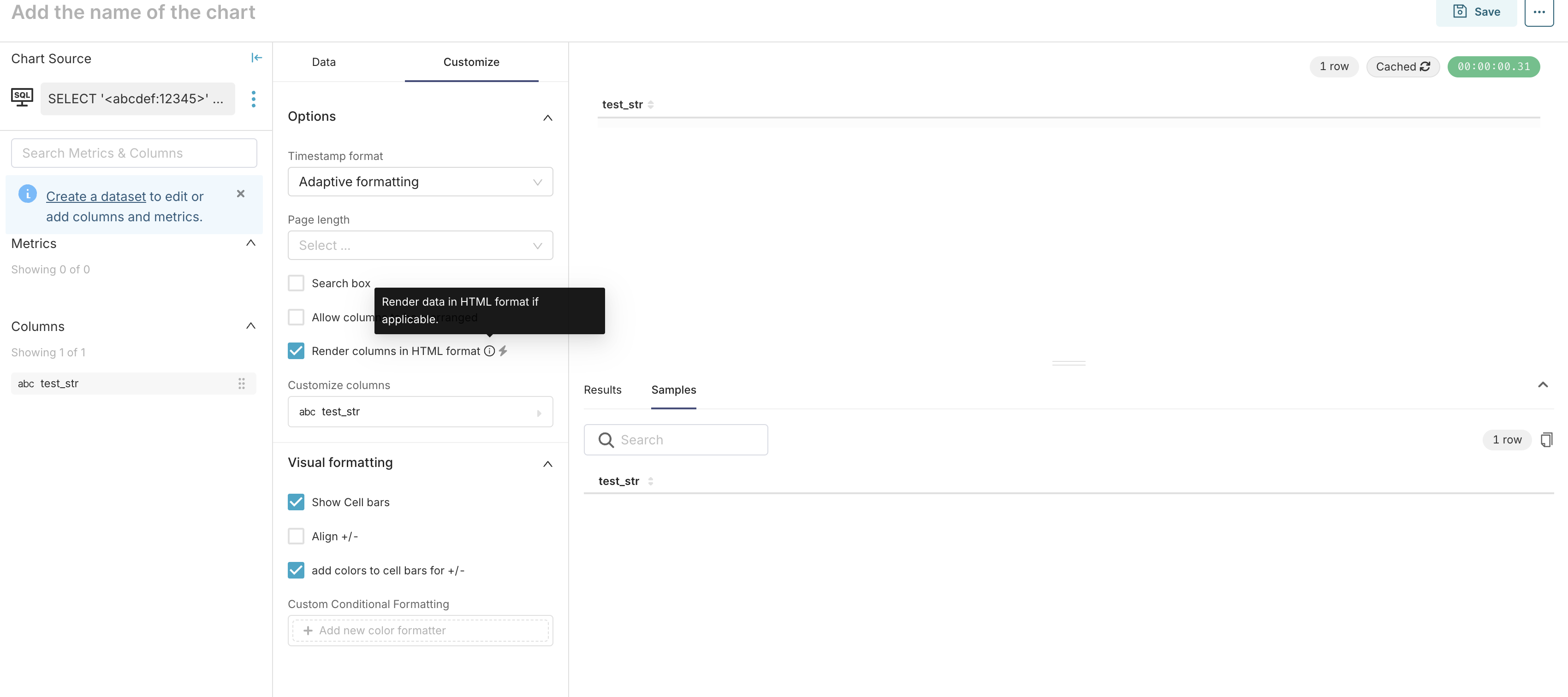 Apache Superset Sqllab UI regession in 3.0.0 where it's not displaying certain string values