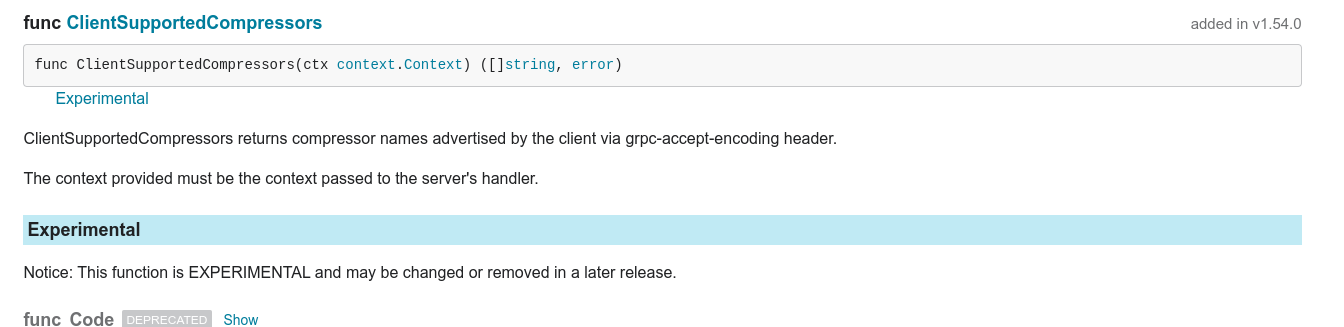 Golang x/pkgsite: type header table of contents links to a different type