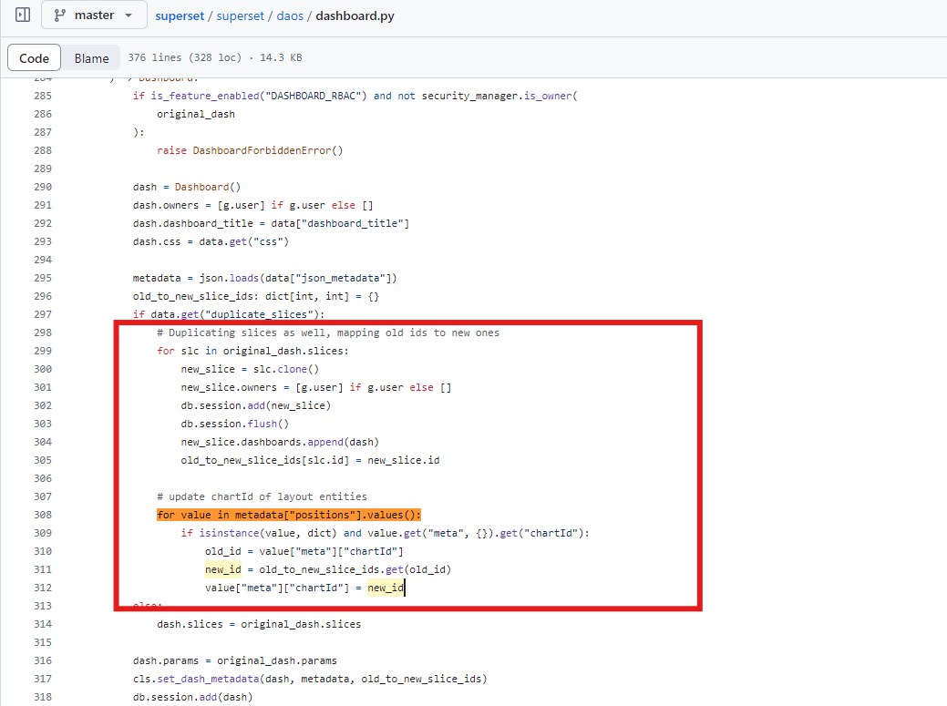 Apache Superset /api/v1/dashboard/{id_or_slug}/copy with 