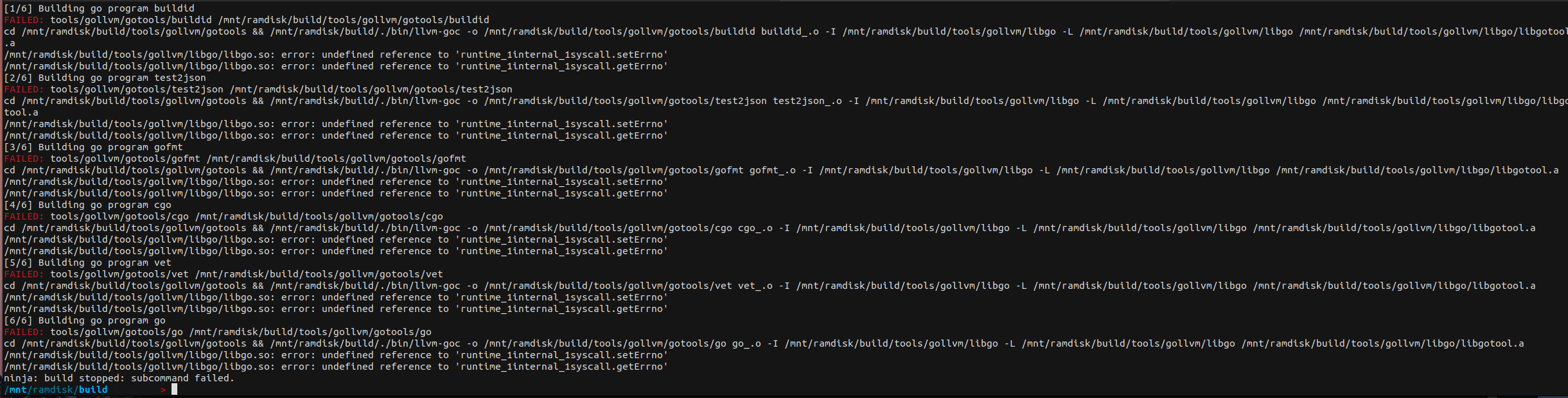 Golang runtime: clean up system call code