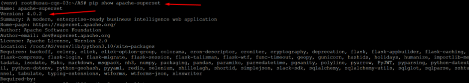 Apache Superset ModuleNotFoundError: No module named 'sqlalchemy.sql._typing'